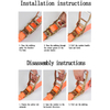 2" 5 Ton 6-12m European Standard Custom Ratchet straps with Plastic Handle Ratchet Tie Down straps