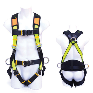 Full body adjustable Strap Fall Protection Electrician safety harness with Lanyard for Work at Height